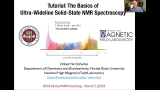 The Basics of Ultra-Wideline Solid-State NMR Spectroscopy | Prof. Robert Schurko | Session 63