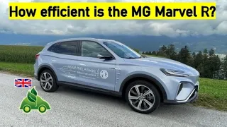 MG Marvel R - real-world consumption test done by a professional eco-driver
