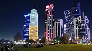 Doha Qatar At Night 4K, Sights, Economy and World Cup 2022