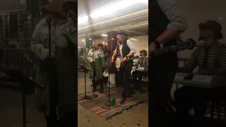 Jimmy Fallon and Christina Aguilera in Subway Station NYC June 13th