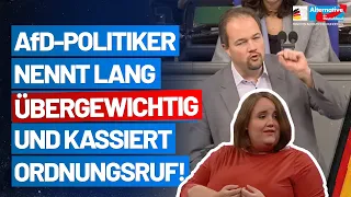 AfD-Politiker nennt Lang übergewichtig und kassiert Ordnungsruf! Martin Sichert - AfD im Bundestag