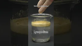 Defying Chemistry: The Astonishing Properties of Lycopodium Powder #shorts  #nosdiscovery