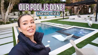 Backyard reveal! Our pool is done!