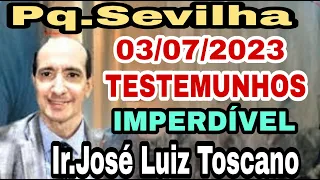 CCB Testemunhos Evangélicos 03/07/2023 Parque Sevilha atendimento irmão José Luiz Toscano - ancião