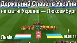 Гімн України на футболі / Україна - Люксмебург: Національна збірна співає у Львові // 10.06.2019