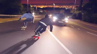 Downhill skateboarders sets off traffic camera at 90kph