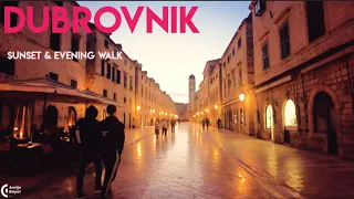 Dubrovnik Croatia 🇭🇷 | 4k sunset and night Walking tour 2023