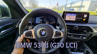 BMW 530d G30 LCI - consumption on 130 km/h (POV / Daily used)