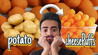 (1 minute ) up CHEESE PUFFS | Potato cheese balls recipe