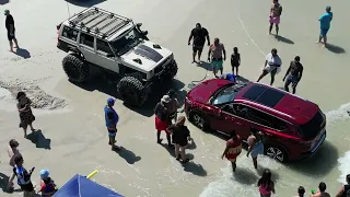 Stuck SUV. Daytona Beach fail!. Driver Beware Part 2. Pt 1 is https://youtu.be/syeb5iRKetE