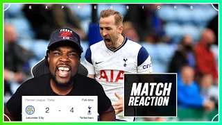 WE WIN AND LOSE AT THE SAME TIME, WORST LUCK EVER 🤬!! Leicester vs Tottenham 2-4 EXPRESSIONS REACTS