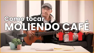 Como tocar MOLIENDO CAFE en Guitarra | 8 Acordes y ritmo de RUMBA 💃💃