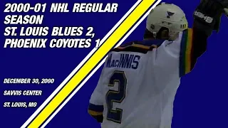 St. Louis Blues 2, Phoenix Coyotes 1: December 30, 2000