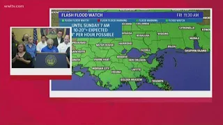 11:30 a.m. Mayor Cantrell, officials hold press conference ahead of Tropical Storm Barry (part 2)