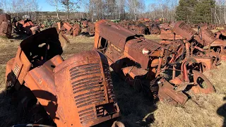 Walking Acres of Salvage Yard Tractors! Parts Hunting for the "Preparation H" Project, Ep. #38