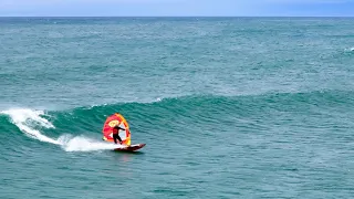 Cold Fiji Down The Line Windsurfing - Float and Ride Session with Brice and Seth