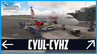 LIVE MSFS | *NEW* FSimStudios Halifax (CYHZ) | Real World Air Canada Rouge OPS | Montreal to Halifax