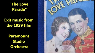 Paramount Studio Orchestra "The Love Parade" exit music from famous film (1929)