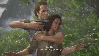 Uncharted 4: A Thief’s End Nathan and Sam Vs Nadine PS5 gameplay.