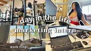 a day in the life of a marketing intern *REALISTIC* | working from home