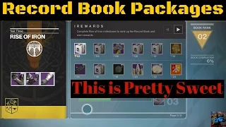 Rise of Iron Record Book Package Gear Opening