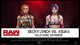 Wwe 2k19 Raw womens title Goldrush 1 Becky Lynch vs Asuka