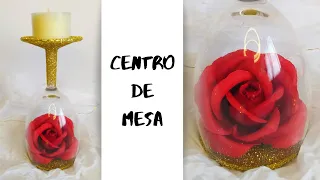 CENTRO DE MESA CON ROSAS (super fácil de hacer) #shorts