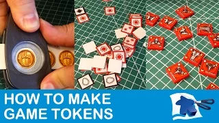 How to Make Tokens - Dining Table Print and Play