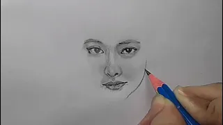 How to draw a face for Beginners || learn to draw || How to draw face directly