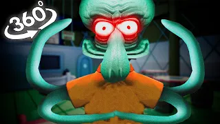 VR 360° Scary Squidward found YOU in the Krusty Krab..