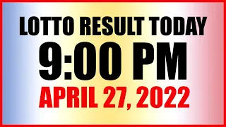 Lotto Result Today 9pm Draw April 27 2022 Swertres Ez2 Pcso