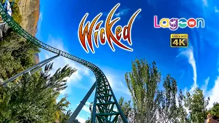 Wicked Roller Coaster On Ride Front Seat POV Lagoon 2022 10 09