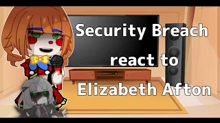 [FNaF] Security Breach react to Elizabeth Afton ¦ Sister Location ¦ ENG|RUS