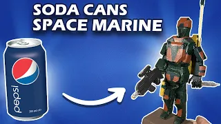 Homemade Armored Space Marine Using Soda Cans!