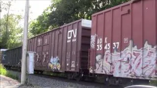 Out The Window!! CN 354 (Mixed) @ Matsqui Jct. BC 08JUN14 SD70M-2 8929 Leading