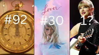 Top 100 Taylor Swift Songs (Ranked By Spotify Plays)