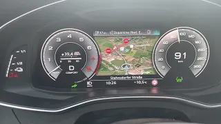 Audi A7 50 tfsi e Sportback 299 ps 370 nm - EV Modus 0-100 km/h acceleration