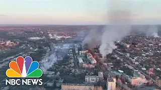 Inside Bakhmut as devastated Ukrainian city targeted by Russian attacks