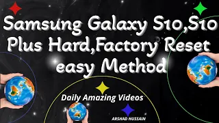 Samsung Galaxy S10,S10 Plus Hard/Factory Reset easy Method/Subtitles.