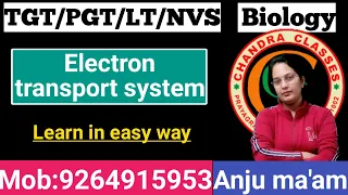 Electron Transport System ll TGT PGT LT GIC KVS NVS BIOLOGY II BY ANJU MAM