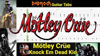 Knock Em Dead Kid - Motley Crue - Guitar + Bass TABS Lesson