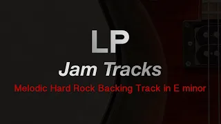 Melodic Hard Rock Backing Track in E minor