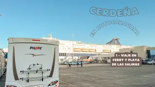 Ruta por CERDEÑA en AUTOCARAVANA🚐. Viajamos en Ferry a CERDEÑA ⛴ y visitamos la playa de Las Salinas