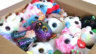 TY Beanie Boos Haul MASSIVE Mystery Box with Exclusives Unboxing Toy Review TY Beanie Boo Plush