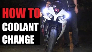 DIY: 09-14 Yamaha YZF-R1 Coolant Change Step By Step / How to Change Coolant on Motorcycle Yamaha R1