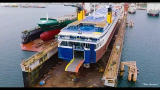 “Blue Horizon” Δεξαμενισμός #drydock #drydocking #bluestarferries