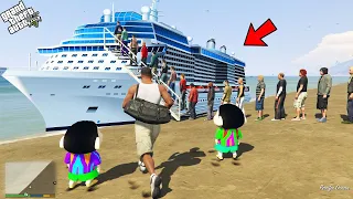 GTA 5 : Franklin Ship Experience With Shinchan & Pinchan in GTA 5 ! (GTA 5 mods) | PRO DESI GAMER