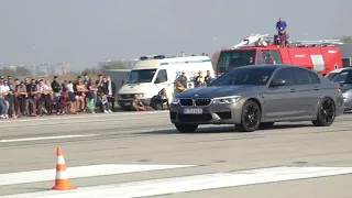 2019 BMW M5 F90 Competition 625 HP vs 300 HP Daewoo Cielo Drag Race