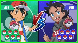 Pokemon Battle Pedia: Ash Vs Goh (Ash Best Team)