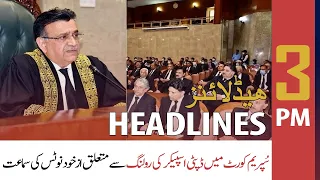 ARY News Prime Time Headlines | 3 PM | 4th April 2022